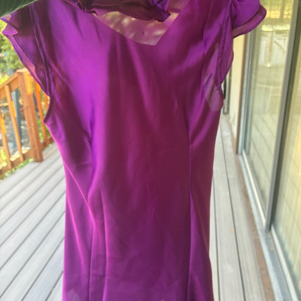 Glossy Ruffled Top - Picture 3 of 3